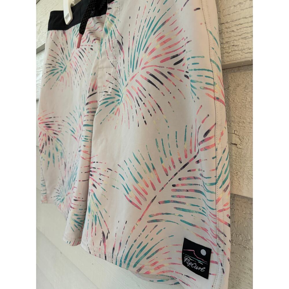 Rip Curl Mirage Board Shorts Men’s Size L Tropical Palm Print Swim Trunks - Picture 4 of 6